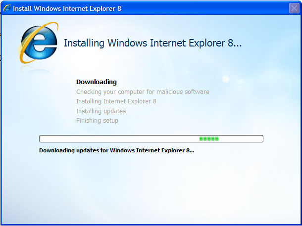 Installing IE8 Beta