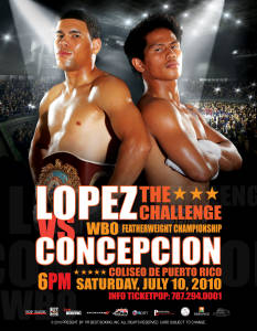 Lopez-vs-Concepcion Juan Manuel Lopez vs. Bernabe Concepcion "The Challenge"