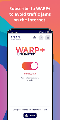 WARP+ Free VPN from Cloudflare