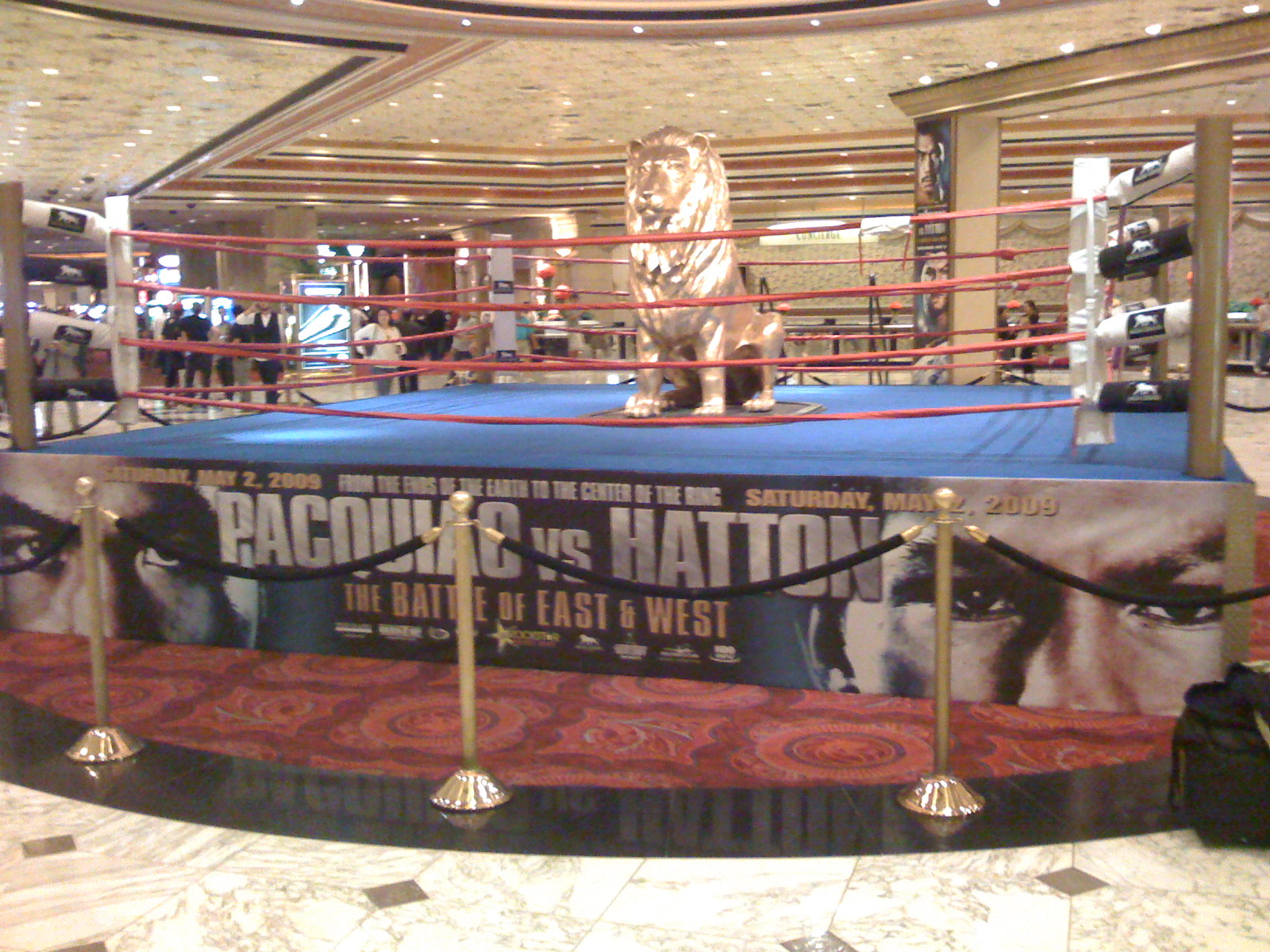 Boxing ring at MGM Grand