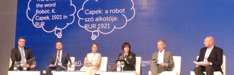 Digital illustration asking whether artificial intelligence is our future - concept art for AI regulation discussion