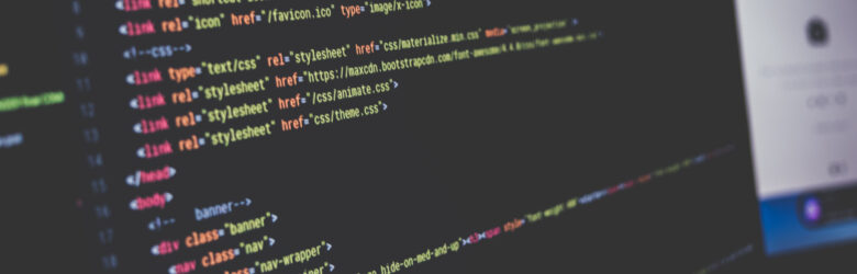 CSS code displayed on a computer screen in a dark-themed code editor