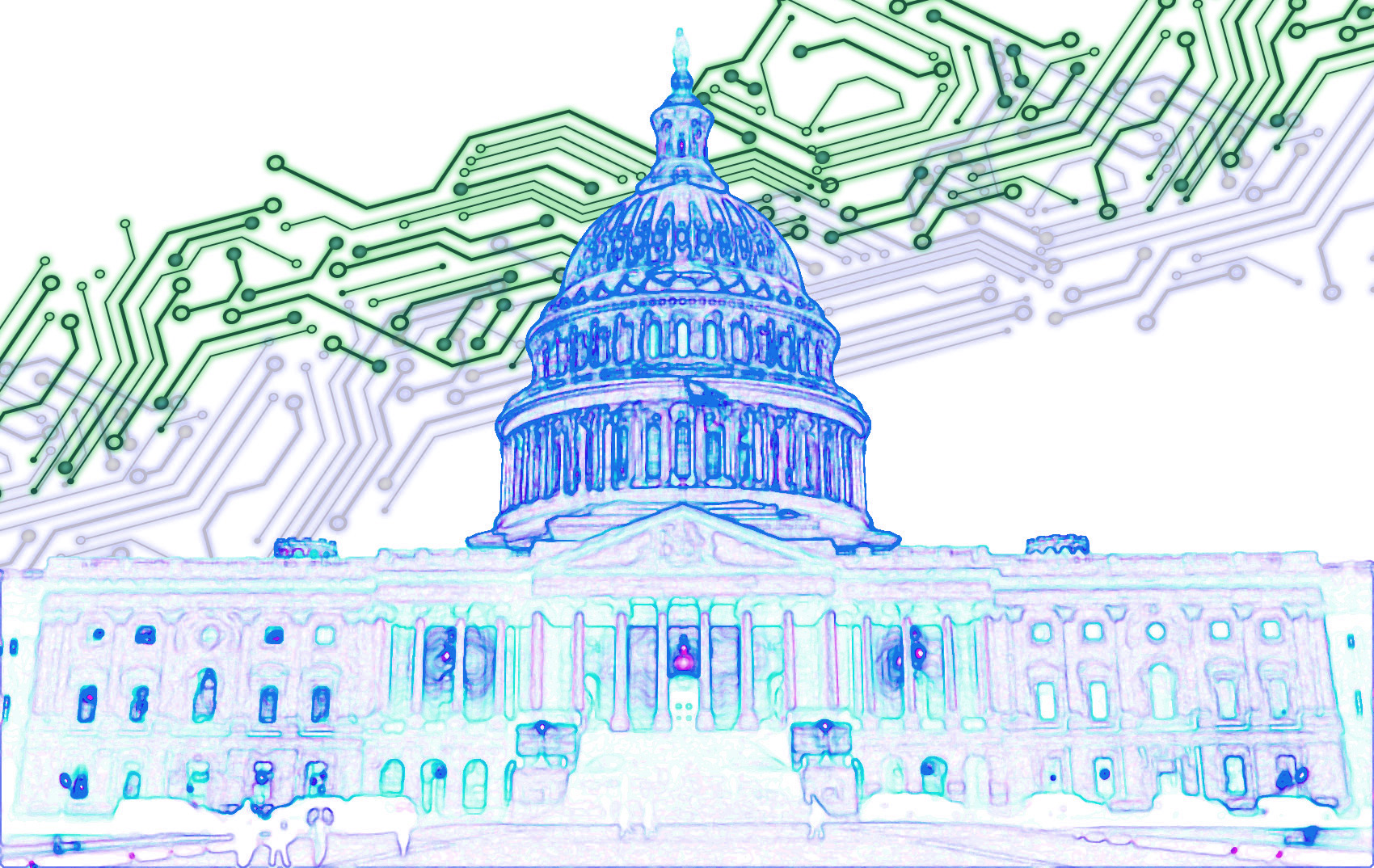 The US Capitol building representing government involvement in AI regulation