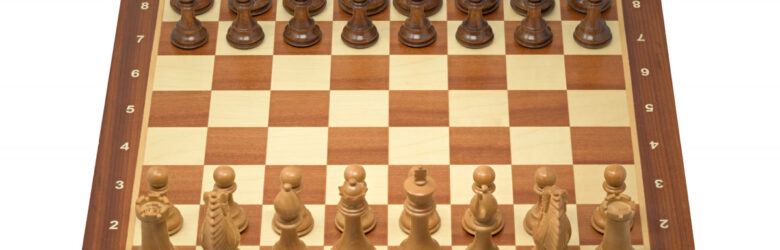 Chess game representing strategic AI enterprise competition