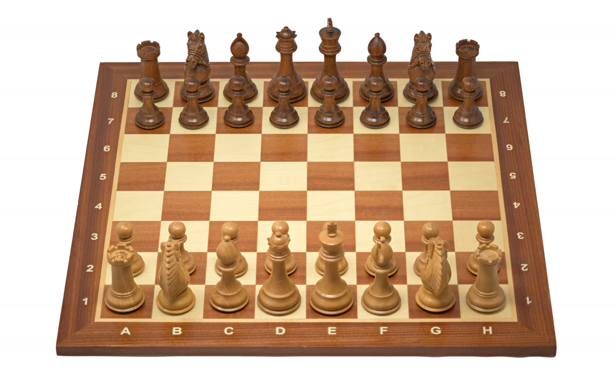 Chess game representing strategic AI enterprise competition