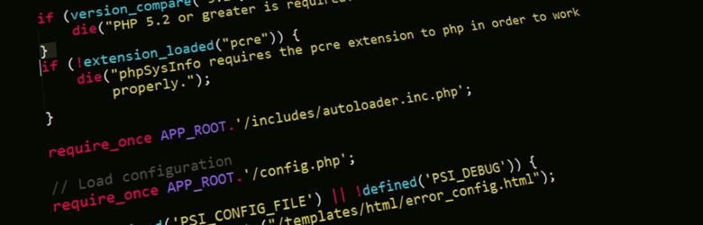 Computer science programming code on a monitor screen representing database and search concepts