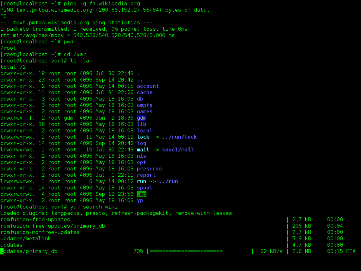 Linux terminal window showing bash command line interface for tmux terminal multiplexer tutorial