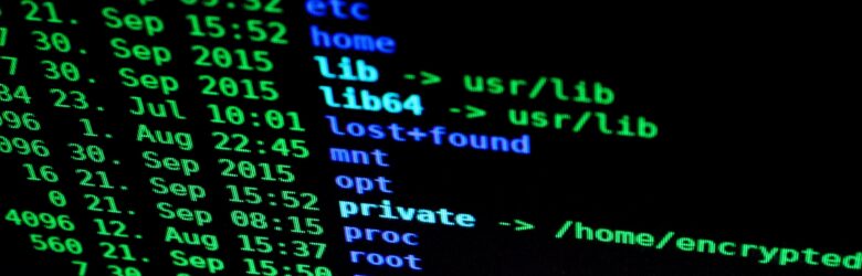 Computer screen with code representing cybersecurity, malware, and software supply chain security