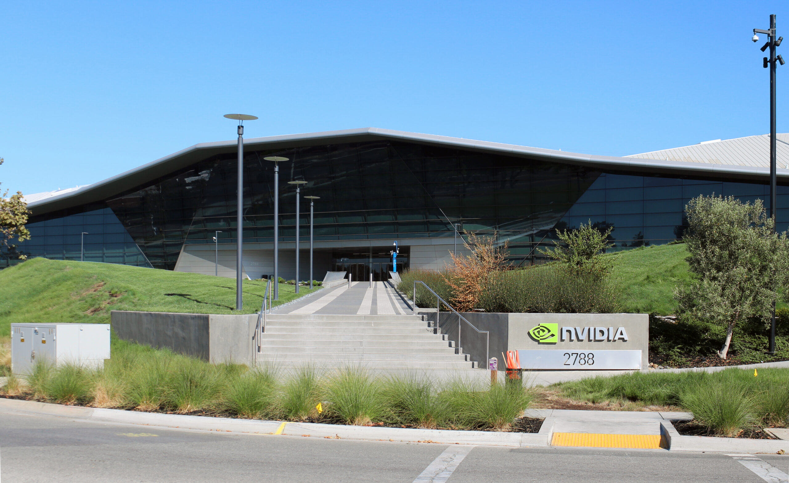 NVIDIA corporate headquarters building in Santa Clara, California