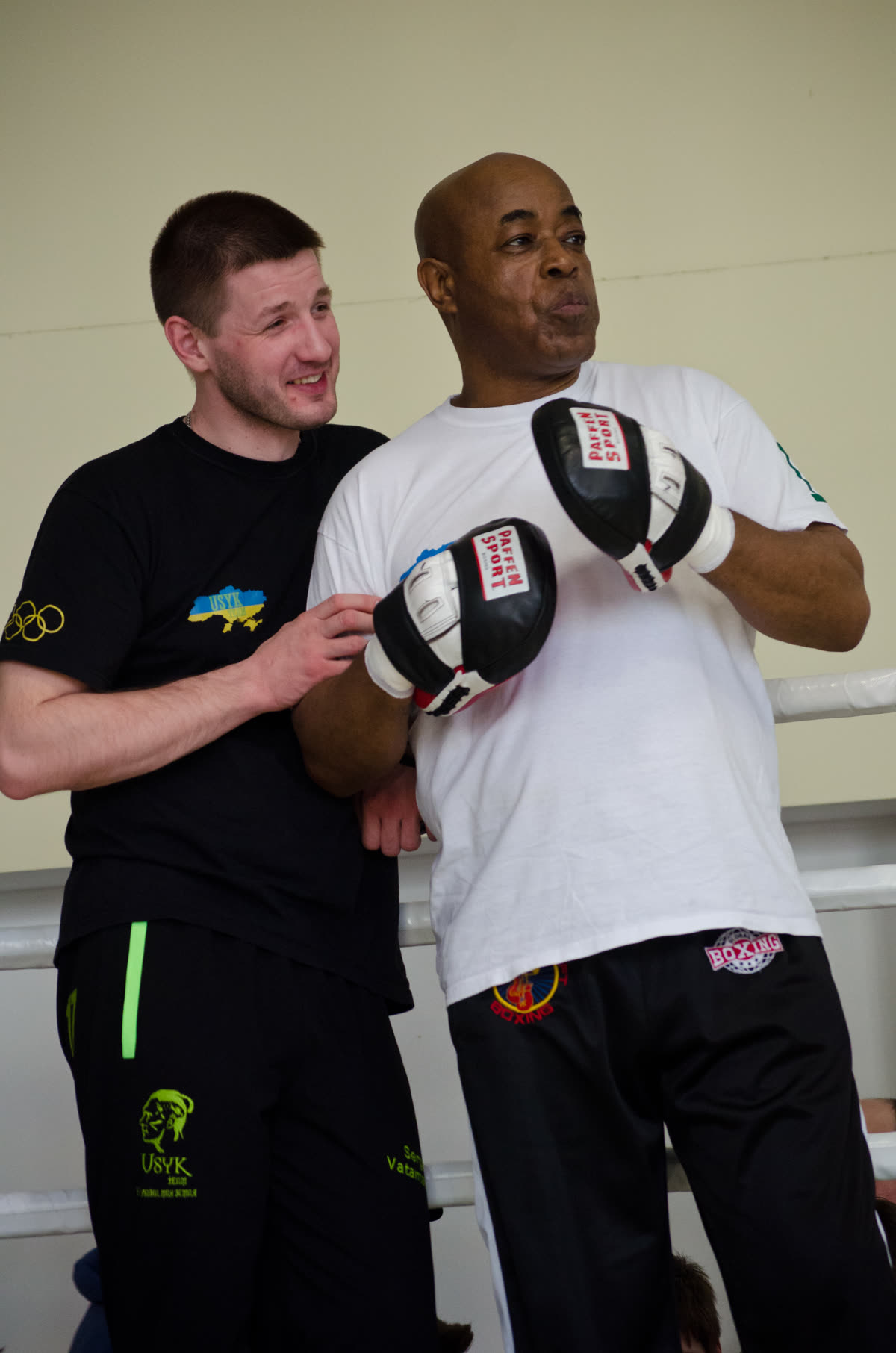 Oleksandr Usyk during training
