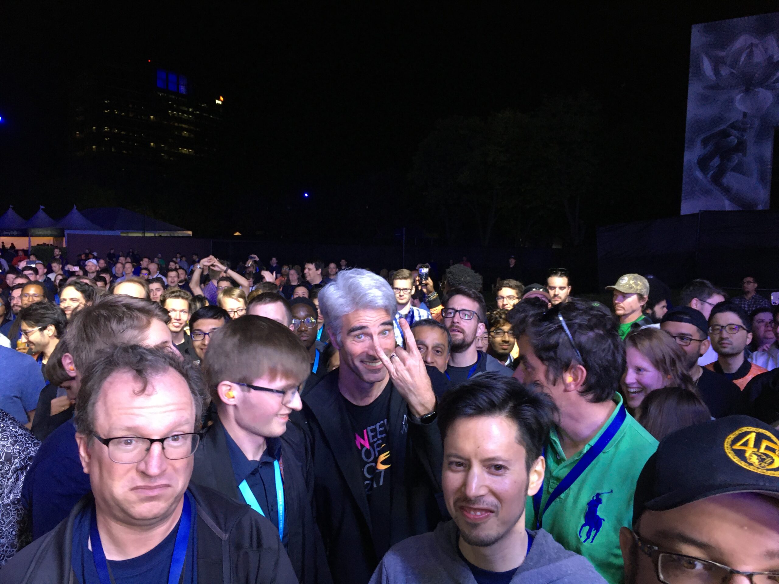Craig Federighi, Apple SVP of Software Engineering, presenting at Apple Worldwide Developers Conference 2019