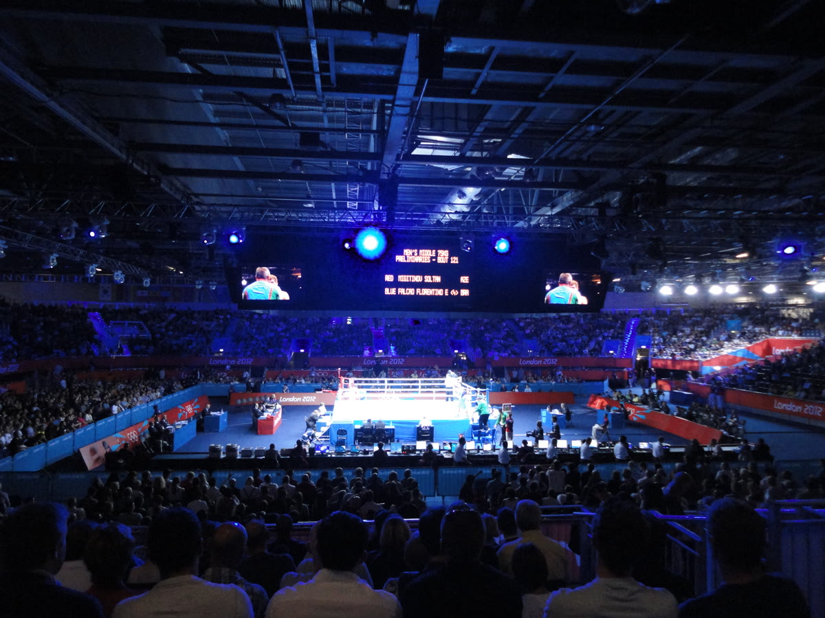 Boxing ring at the 2012 Summer Olympics