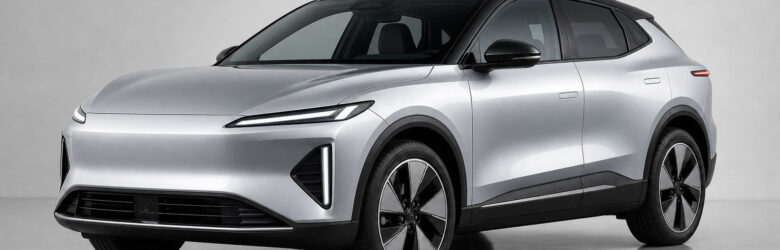 AI-generated illustration of a modern compact electric crossover SUV similar to the Francisco Motors Elektron