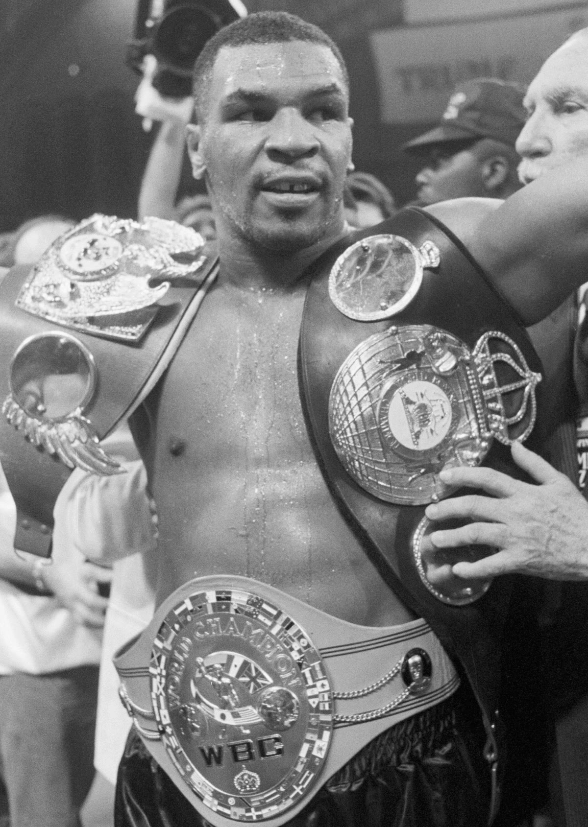 Championship belts representing the shifting landscape of boxing pound-for-pound rankings