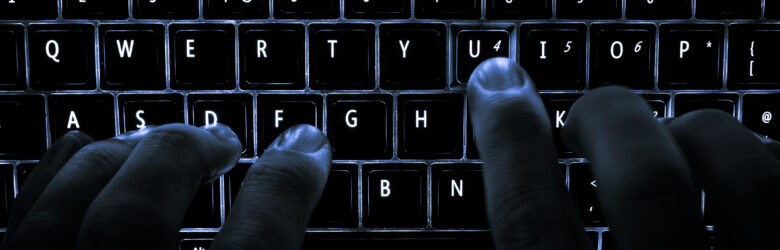 Backlit keyboard used for Neovim coding