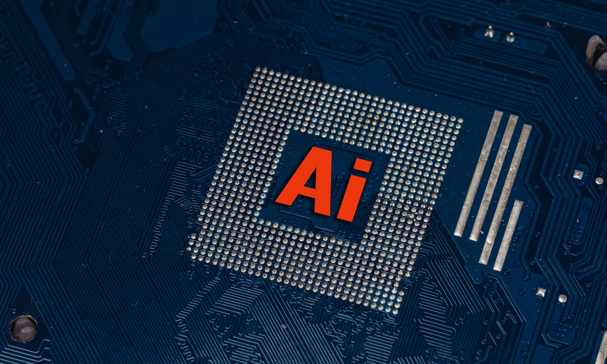 AI Artificial Intelligence concept - abstract representation of AI technology