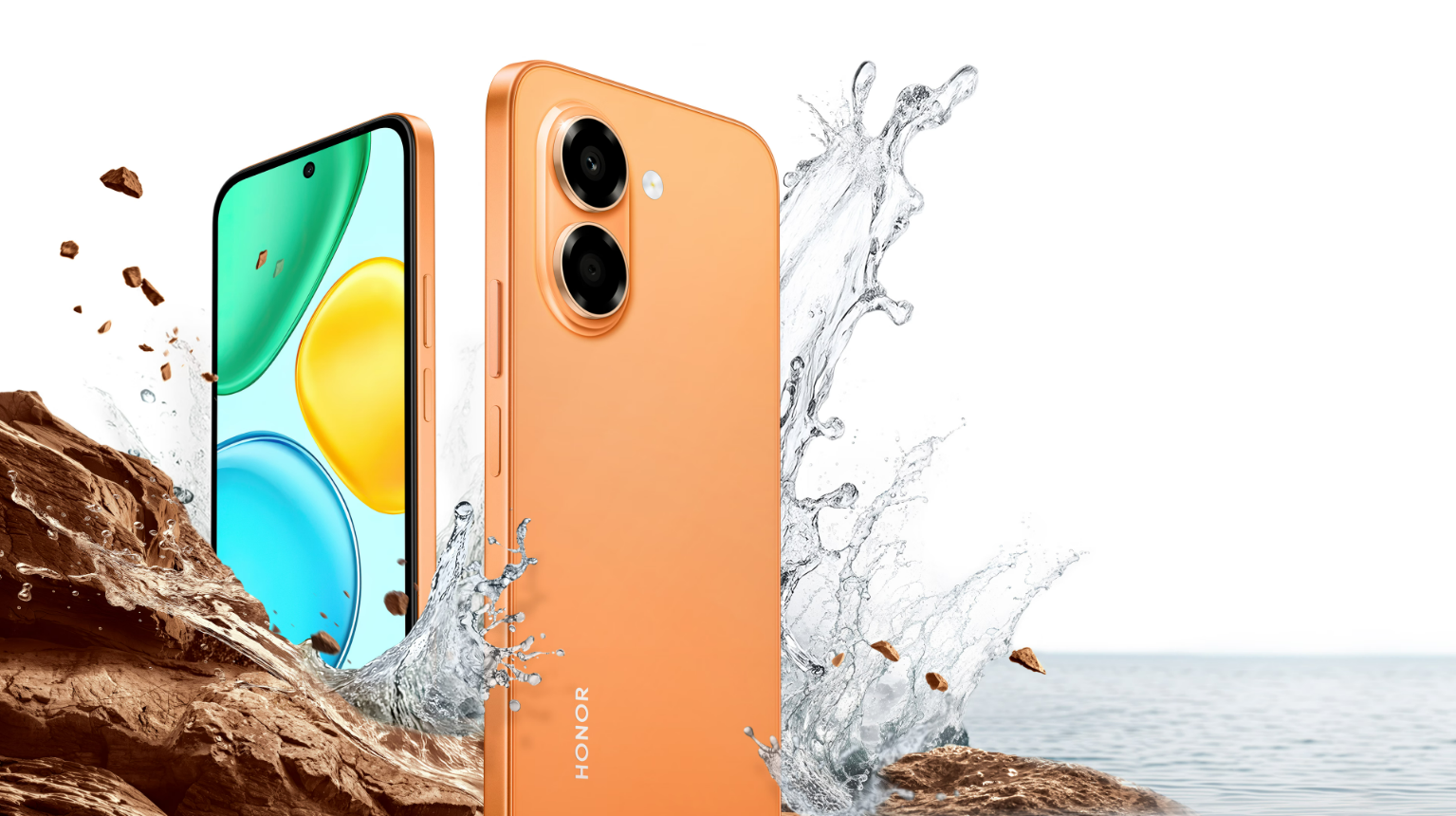 HONOR X7e smartphone in Sunrise Orange - detailed review