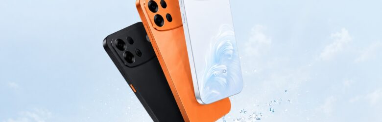 Oppo A7 Pro Max in Wave Rider, Orange Glow, and Mountain Black colorways