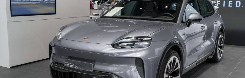 Porsche Cayenne Electric production SUV at a public event, CC BY-SA 4.0 photo from Wikimedia Commons