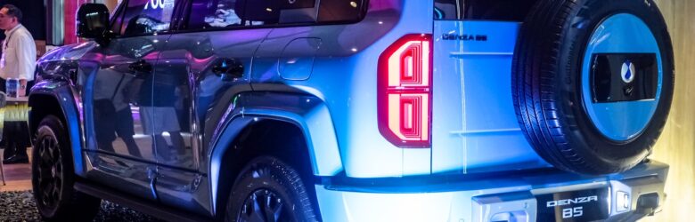 2026 Denza B5 plug-in hybrid 4x4 SUV on display at the Manila International Auto Show