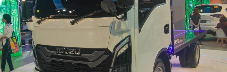 Isuzu N-Series EV electric truck shown at the Philippine International Auto Show