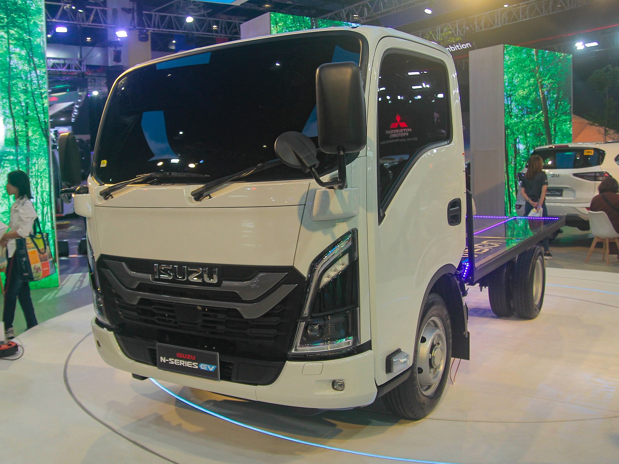Isuzu N-Series EV electric truck shown at the Philippine International Auto Show