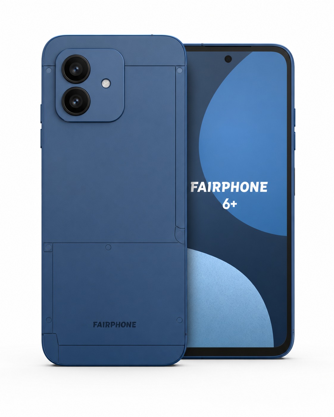 Fairphone 6+ smartphone in Cobalt Blue