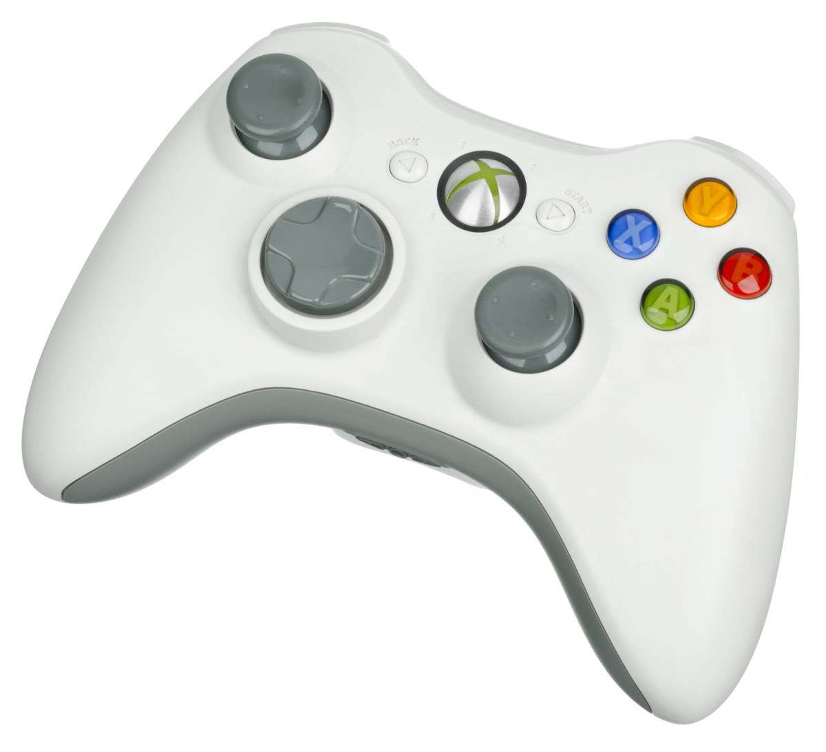 A white Xbox-style wireless video game controller, representing gamers targeted by the fake GTA 6 demo malware campaign