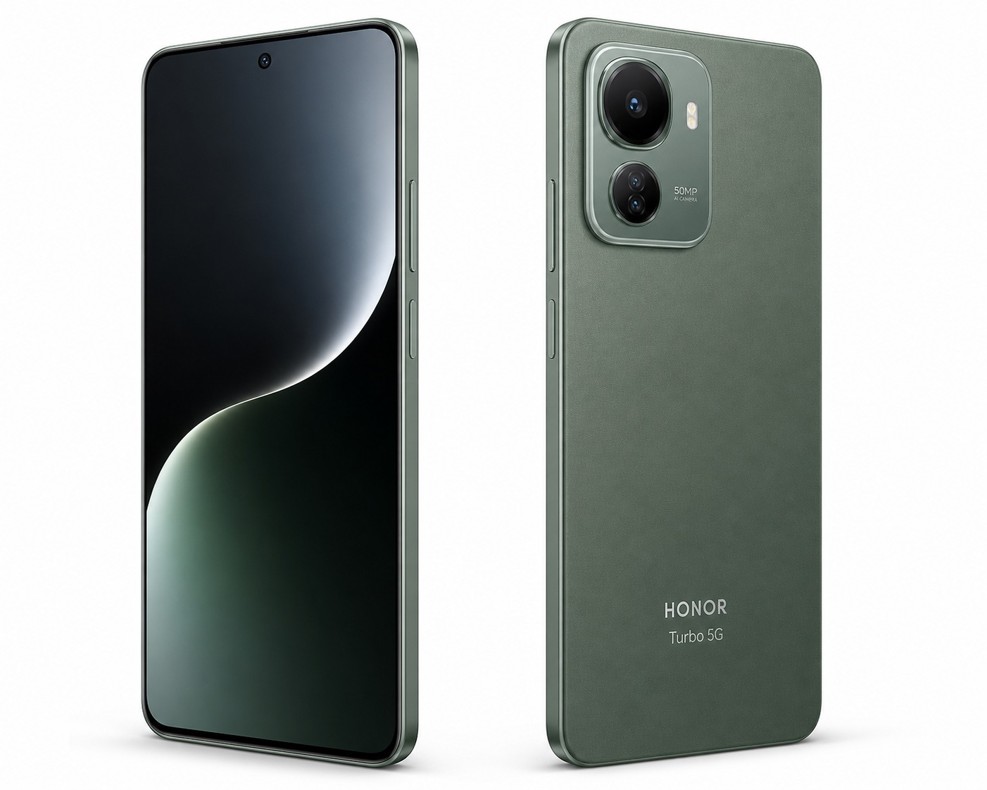 HONOR Turbo 5G smartphone in green