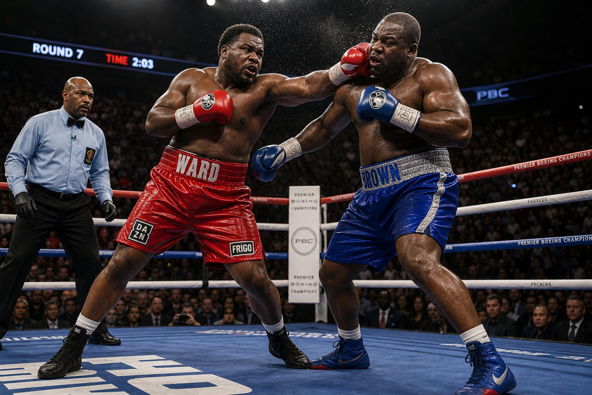 Filip Hrgovic vs Moses Itauma heavyweight title fight scene