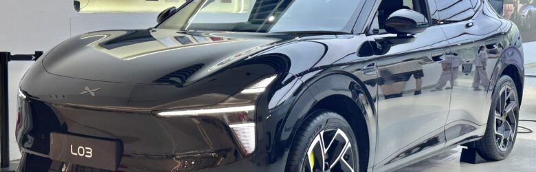XPeng Mona L03 electric crossover SUV in silver