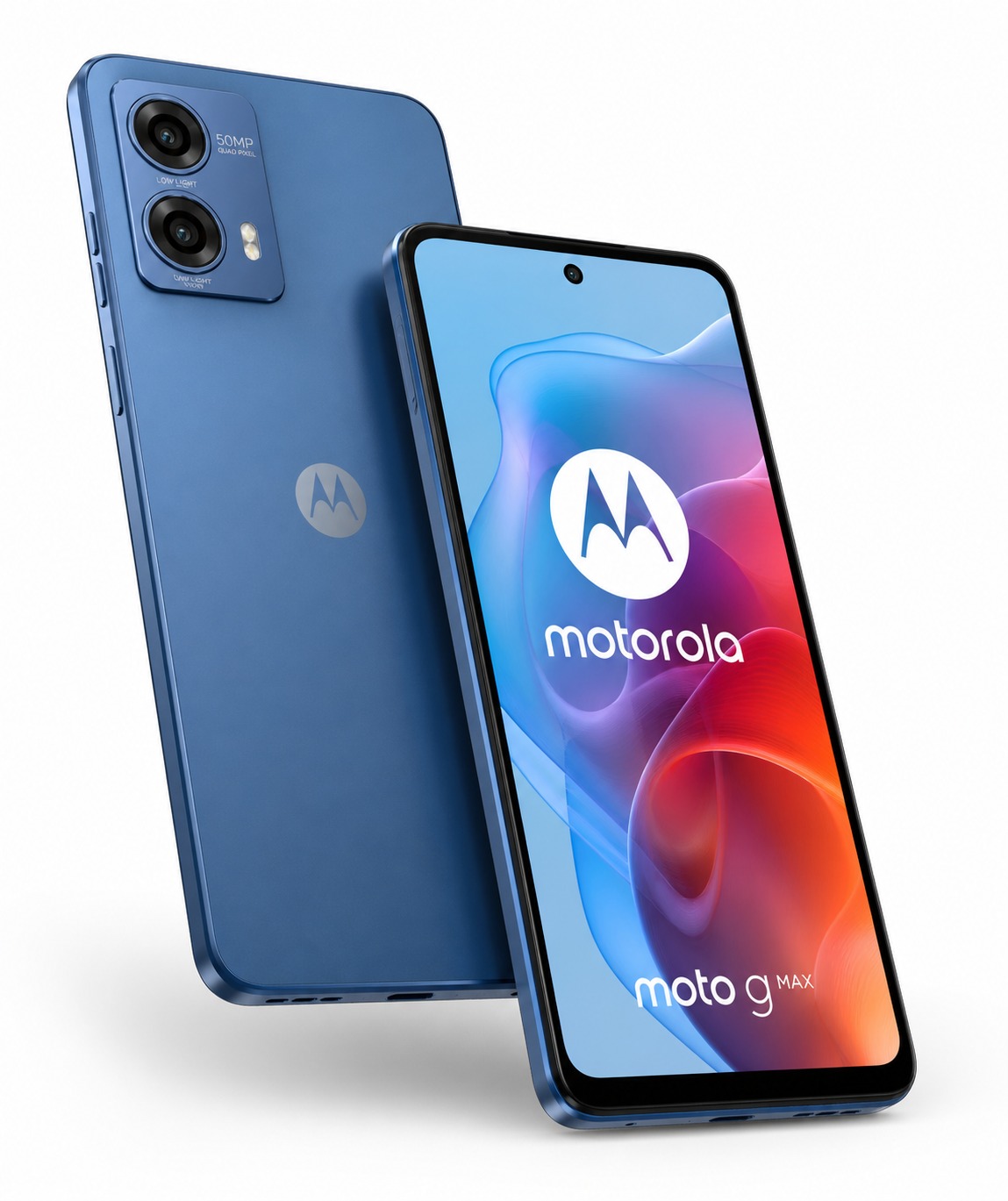 Moto G Max smartphone in Pantone Alaskan Blue