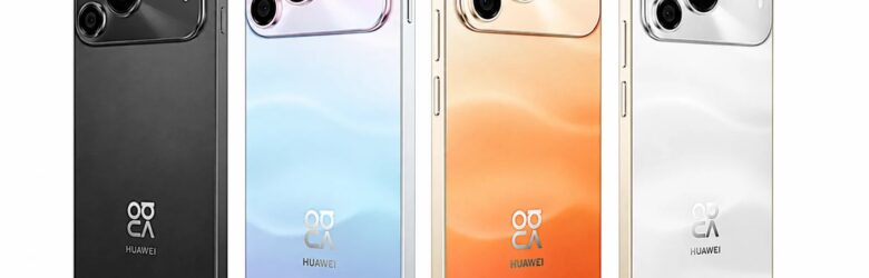 Huawei Nova 16 SE smartphone in Starry Black and Sakura Sky colorways