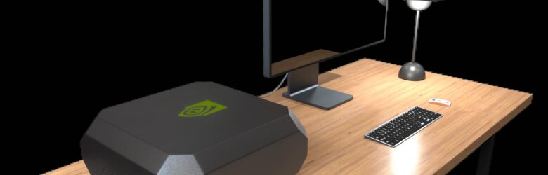 Loose Nvidia graphics cards on a workstation, illustrating the AI hardware buildout