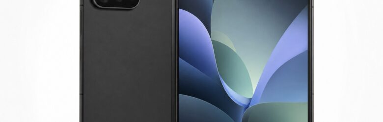 Google Pixel 11 Pro Fold Obsidian with dual-pill camera bar and 8-inch inner display