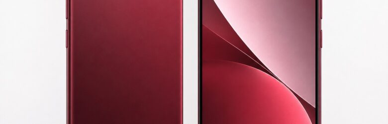 Tecno Spark Go 3 Pro in Burgundy Red showing its 6.78-inch display and compact single-camera module