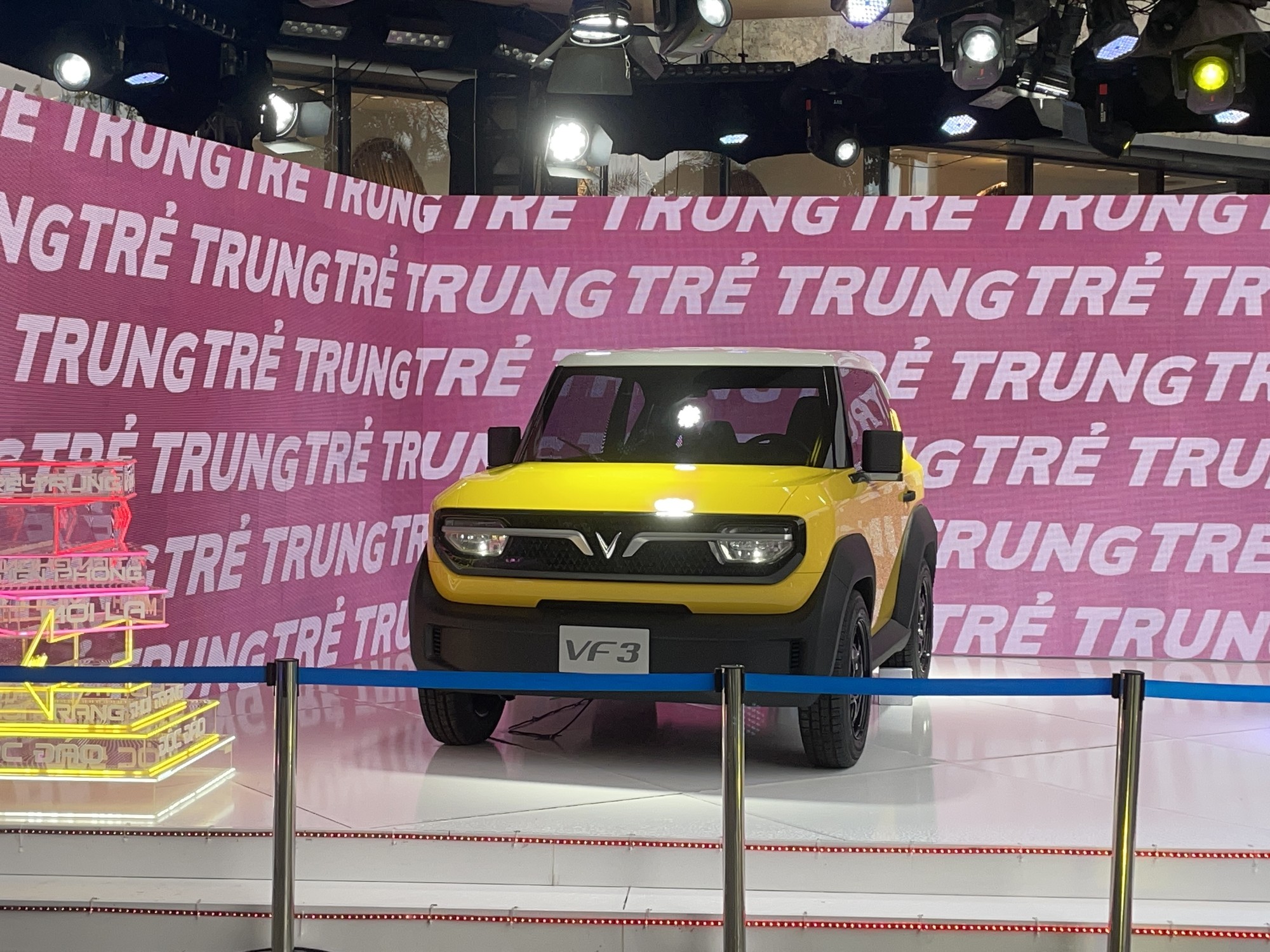 VinFast VF 3 on a street in Ho Chi Minh City - the VF 2 is the smaller sibling of the VF 3 already sold in the Philippines