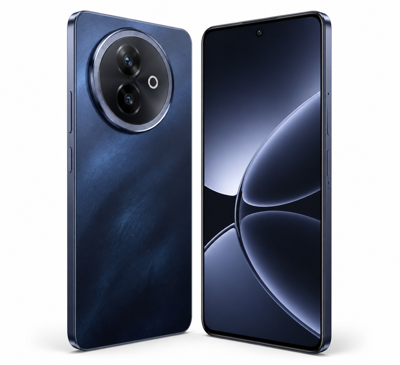 vivo V70 Lite 4G in Midnight Blue showing the Nebula Window rear camera module