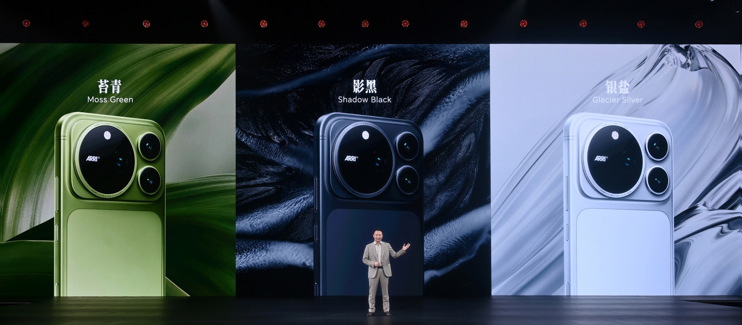 Honor Magic9 smartphone in Black — rear quad-camera layout with ARRI-inspired square camera plate, 2560x1122 JPEG