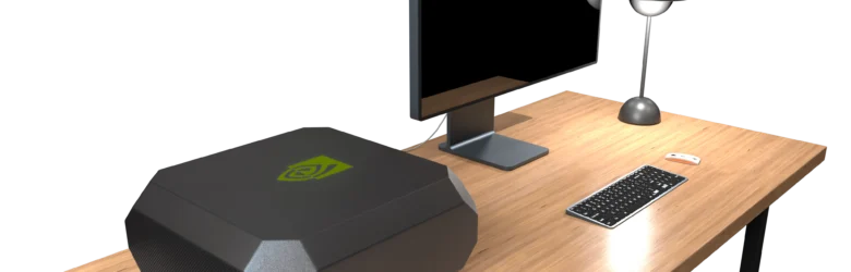 3D sketch of an NVIDIA GPU workstation