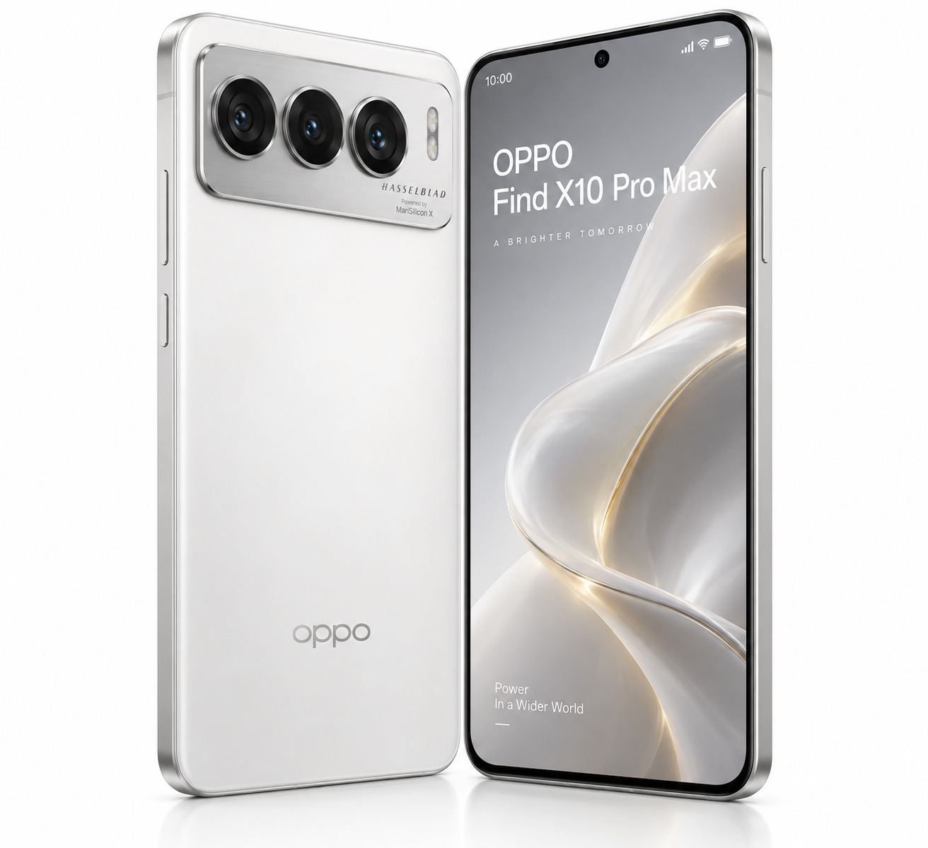 Oppo Find X10 Pro Max - Moon White variant with triple 200MP camera module