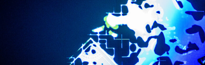 Abstract digital neural network with glowing nodes and data flowing through hidden layers