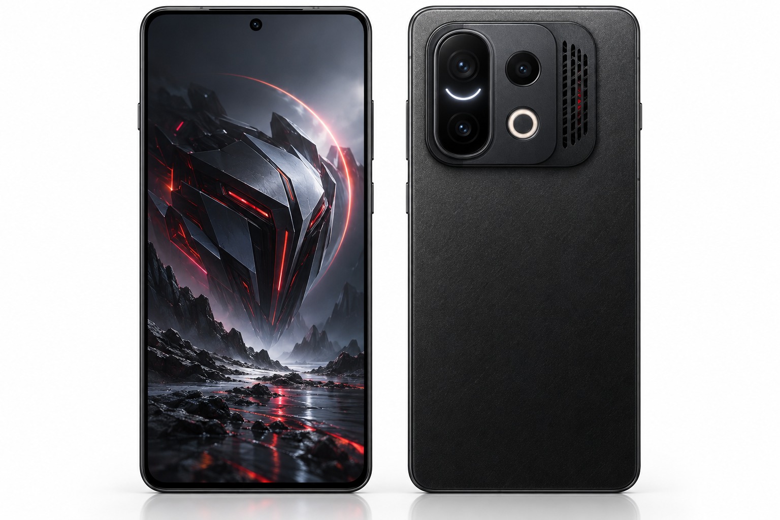 OnePlus Ace 7 Pro in Midnight Black with the Storm Island square camera module