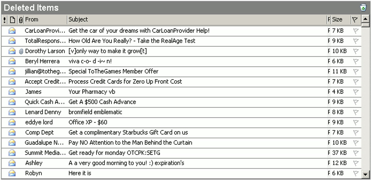 Email spam sample representing AI-generated bug report slop