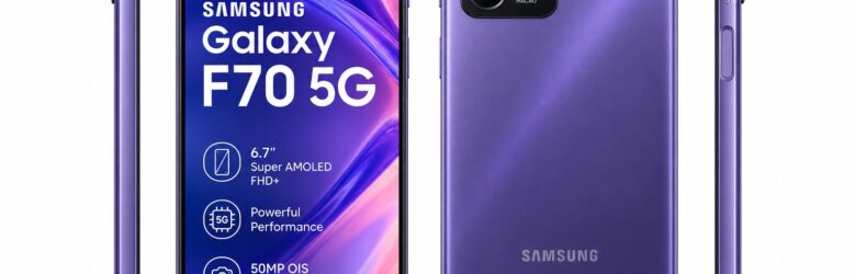Samsung Galaxy F70 5G in Vivid Violet