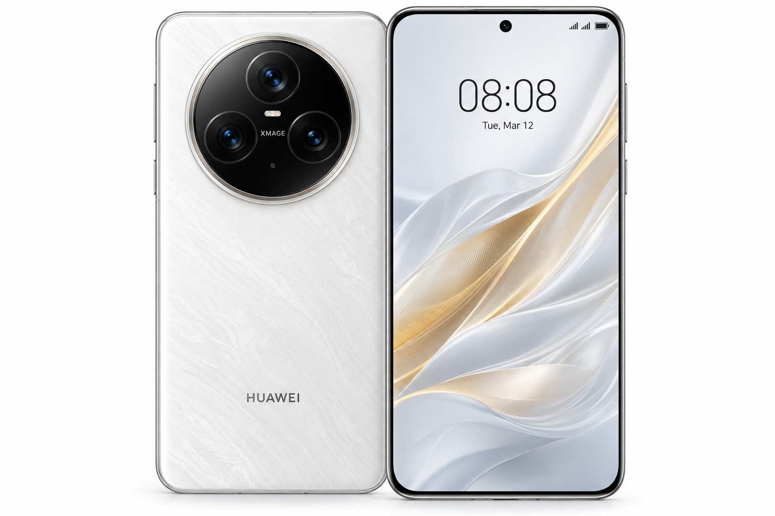 Huawei Mate 90 Pro smartphone in White