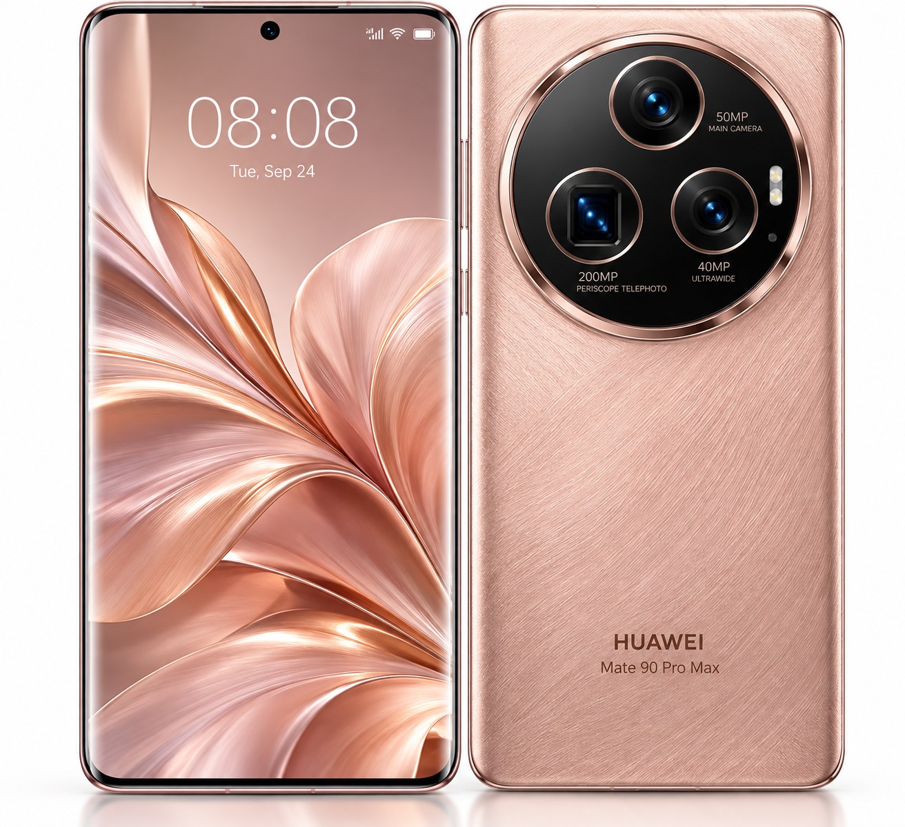 Huawei Mate 90 Pro Max in Rose Gold