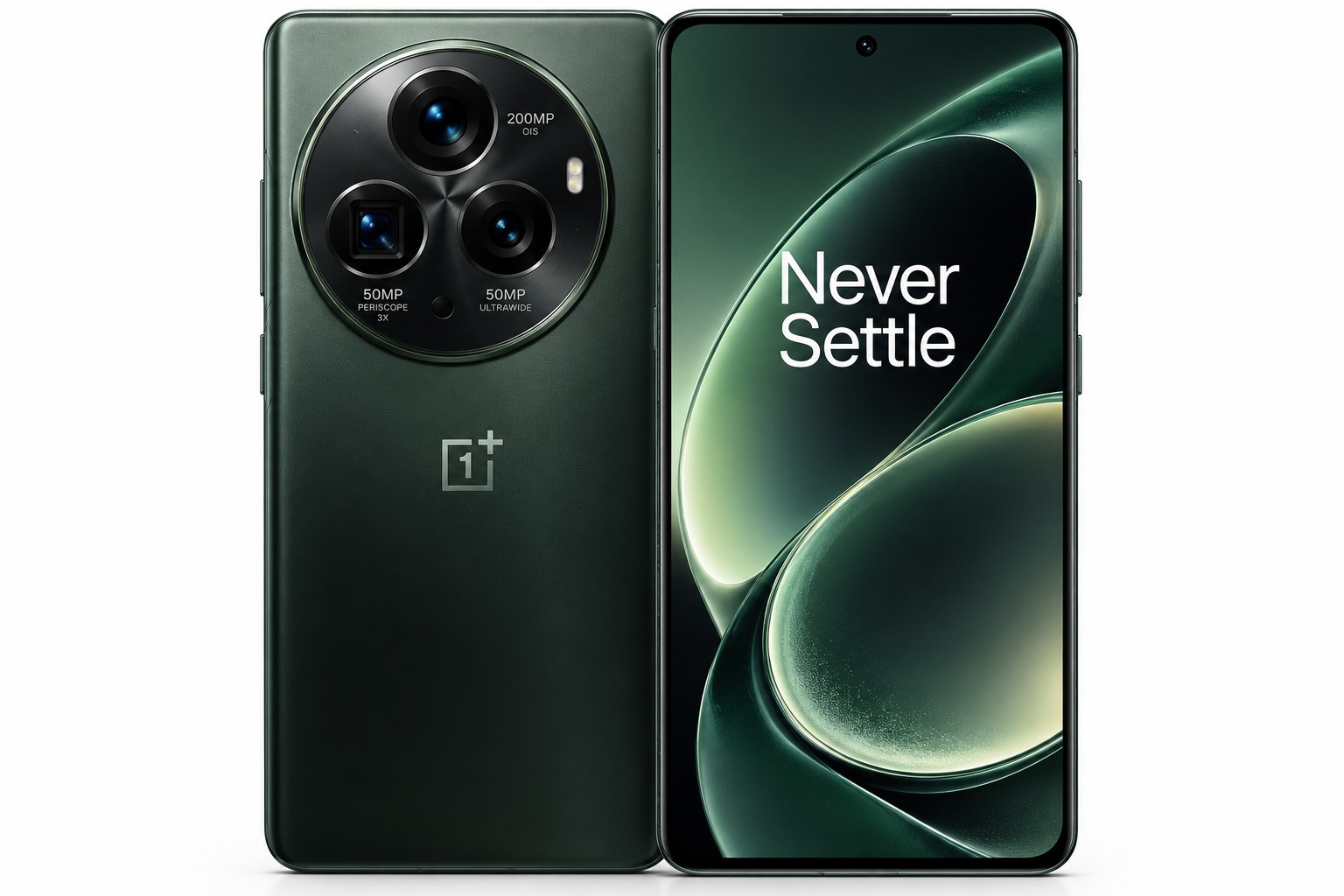 OnePlus 16 smartphone in Dark Forest color