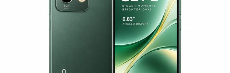 vivo S2 FE smartphone in Stellar Green color with dual camera setup and Aura light ring